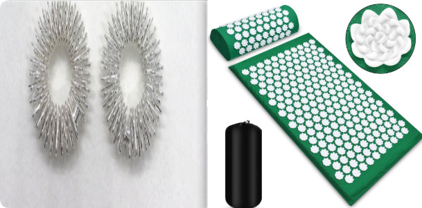 Acupressure Massage Mat With Needles Set Back Massager For Neck Foot Kuznetsov's Applicator Massage Pad Yoga Mat With Pillow